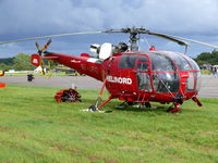 SE-JFG @ ESGP - Sud Aviation Se316B Alouette III SE-JFC Helinord - by Alex Smit