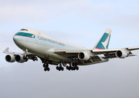 B-LIE @ EGCC - Cathay Pacific Cargo. B747-467F(SCD) (c/n 36870). - by vickersfour