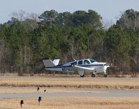 N5762K @ GWW - Landing rollout - by George Zimmerman