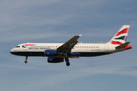 G-EUUU @ EBBR - Flight BA392 is descending to RWY 25L - by Daniel Vanderauwera
