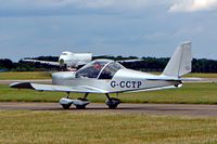 G-CCTP @ EGBP - Evektor EV-97 Eurostar [PFA 315-14185] Kemble~G 11/07/2004. Seen taxiing out for departure PFA Kemble 2004 - by Ray Barber