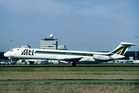 I-DAVB @ EHAM - This Alitalia MD-82 was temporarily in use with ATI.