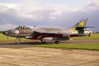 G-BWFR @ EGSU - Hawker Hunter F58 at Duxford Airfield in 1996. - by Malcolm Clarke