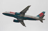 N802AW @ KLAX - America West  A319-132, 25R departure KLAX. - by Mark Kalfas