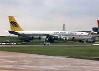 D2-TOK @ EGMH - BOEING 707 OF GOLDEN HORN AT MANSTON 1991 ISH - by BIKE PILOT