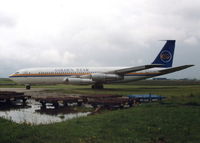 ST-GLD @ EGMH - GOLDEN STAR BOEING 707 PROBABLE TAKEN 1991 - by BIKE PILOT