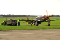 G-BTCD @ EGSU - North American P-51D Mustang Candyman at Duxford in 1998. - by Malcolm Clarke