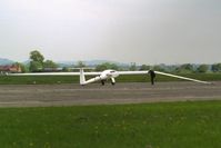 G-BXHR @ EGNV - Wing assembly; Stemme S-10V at Durham Tees Valley in 2003. - by Malcolm Clarke