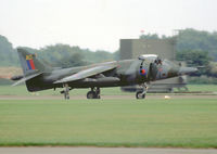 XZ995 @ EGCN - Royal Air Force Harrier GR3 (c/n 712218). Operated by 3 Squadron, coded 'AO'. - by vickersfour