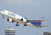CC-CZU @ KLAX - LAN Airlines Boeing 767-316/ER  CC-CZU, 25R departure KLAX - by Mark Kalfas