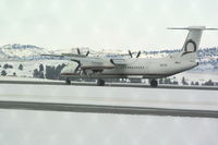 N417QX @ KBIL - DeHavilland Dash 8