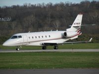N718QS @ KLUK - The low-set nose gives the G200 a bit of a menacing look