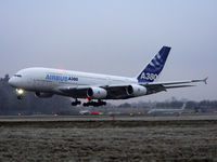 F-WWDD @ ZRH - Welcome A 380 - first landing of an Airbus A 380 at Zurich Kloten