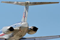 N931TW @ KLAX - American Airlines Mcdonnell Douglas DC-9-83(MD-83), short final 25R KLAX. - by Mark Kalfas