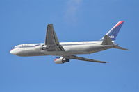 N130DL @ KLAX - Delta Airlines Boeing 767-332, 25R departure KLAX. - by Mark Kalfas