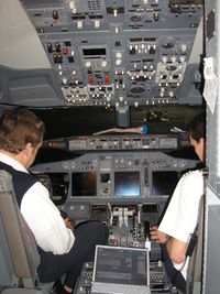 PH-TFA @ GCRR - Arkefly , Cockpit - by Henk Geerlings