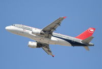 N325NB @ KLAX - Northwest Airlines A319-114, 25R departure KLAX. - by Mark Kalfas