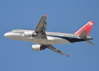 N325NB @ KLAX - Northwest Airlines A319-114, 25R departure KLAX. - by Mark Kalfas