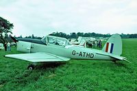 G-ATHD @ EGTH - DHC-1 Chipmunk 22 [C1/0837] Old Warden~G 11/07/1982. Seen at Old Warden in 1982 home of The Shuttleworth Trust. - by Ray Barber