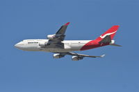 VH-OED @ KLAX - Qantas Boeing 747-4H6, 24L departure KLAX. - by Mark Kalfas