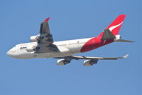 VH-OED @ KLAX - Qantas Boeing 747-4H6, 24L departure KLAX. - by Mark Kalfas