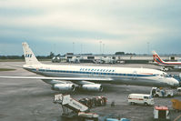 SE-DBG @ EGCC - Rare SAS DC-8 visitor to Manchester in 1977. - by MikeP