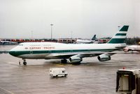 VR-HOY @ EGCC - Boeing 747-467 of Cathay Pacific at Manchester in November 1993. - by Peter Nicholson