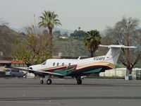 N124PS @ POC - Parked in transient parking at Brackett - by Helicopterfriend