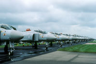 XV468 @ EGUW - During the Phantom Phinale Photocall all operational 56 and 74 Sq Phantoms were lined up. An impressive display! - by Joop de Groot