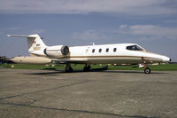 N15SC @ EGTC - Gates Learjet 35A at Cranfield Airfield in 1988. - by Malcolm Clarke