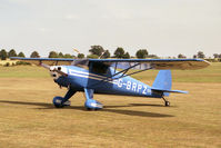 G-BRPZ @ EGTH - Luscombe 8A Silvaire at Old Warden, Bedfordshire in 1990. - by Malcolm Clarke