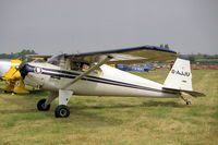 G-AJJU @ EGTC - Luscombe 8E Silvaire de luxe at the PFA Rally, Cranfield in 1994. - by Malcolm Clarke