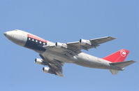 N618US @ KLAX - Northwest Airlines Boeing 747-251B , 25L departure KLAX. - by Mark Kalfas