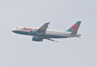 N802AW @ KLAX - America West  A319-132, 24L departure KLAX. - by Mark Kalfas