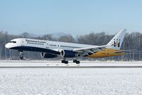 G-MONK @ LOWS - Monarch Airlines Boeing B757-2T7 landing in LOWS/SZG - by Janos Palvoelgyi