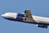 N88ZL @ KLAX - Boeing 707-330B, 25R departure KLAX. - by Mark Kalfas