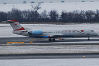 OE-LVD @ VIE - Austrian arrows Fokker 100 - by Chris J