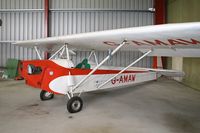 G-AMAW @ EGBR - Luton LA.4 Minor at The Real Aeroplane Co, Breighton Airfield in 2006. - by Malcolm Clarke