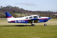 G-BKCC @ EGBO - Part of a busy aviation scene at Wolverhampton (Halfpenny Green) Airport on a crisp winters day - by Terry Fletcher
