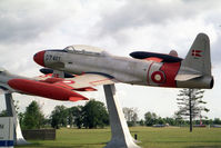 DT-497 @ EKBI - Lockheed T33A at Mobillium, the Danish Air Museum, Billund, Denmark (now closed) in 1994. Ex USAF 51-6497. - by Malcolm Clarke