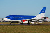 G-DBCF @ EIDW - Lining up for departure off Rwy 28 - by Noel Kearney
