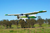 ZK-AZB - Performing the last Beaver topdressing in Australia with owner Hallett Griffin as VH-WOZ