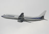 N737DX @ KLAX - Pace Airlines Boeing 737-408, 25L departure KLAX. - by Mark Kalfas