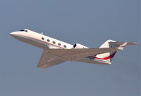 N21AM @ KLAX - Direct TV Gulfstream III, 25L departure KLAX. - by Mark Kalfas