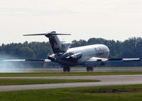 N270FE @ DTN - Making its last landing ever at Downtown Shreveport after being donated by FedEx to a local college for their aerospace program. - by paulp