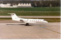 A9C-BB @ LSGG - Gulfstsream II of the Govt of Bahrain at Geneva in March 1994. - by Peter Nicholson