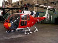 XX431 @ EGOS - former Royal Navy Gazelle HT.2 displayed at RAF Shawbury - by Chris Hall