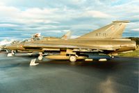 AT-151 @ EGQL - Sk-35XD Draken of Esk 729 Royal Danish Air Force on display at the 1989 RAF Leuchars Airshow. - by Peter Nicholson