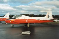 XW429 @ EGQL - Jet Provost T.5B of 6 Flying Training School at RAF Finningley on display at the 1989 RAF Leuchars Airshow. - by Peter Nicholson