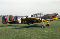 G-AIEK @ EGTC - Miles M-38 Messenger 2A at Cranfield Airfield in 1989. - by Malcolm Clarke
